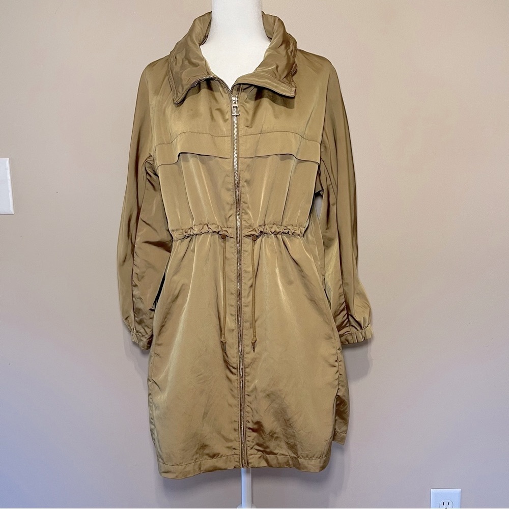 Zara Women’s Lightweight Chartreuse Parka Gold